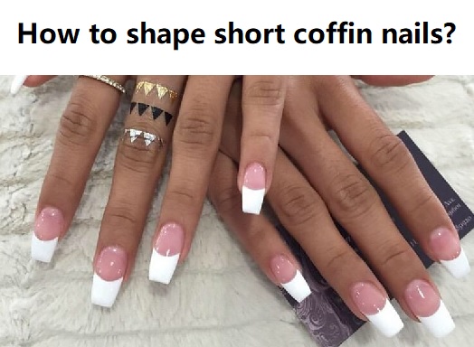 how to shape short coffin nails